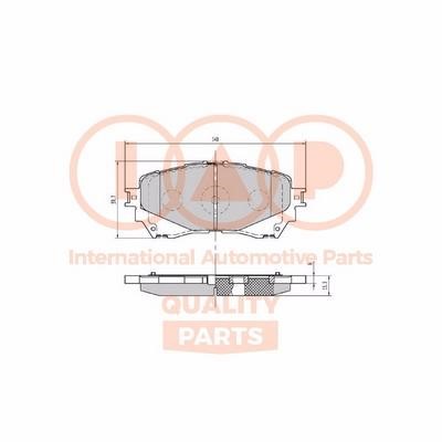IAP 704-11150X Brake Pad Set, disc brake 70411150X