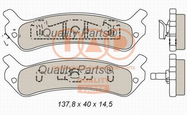 IAP 704-07031 Brake Pad Set, disc brake 70407031
