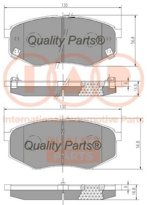 IAP 704-07110 Brake Pad Set, disc brake 70407110