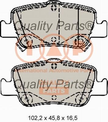IAP 704-17197X Brake Pad Set, disc brake 70417197X