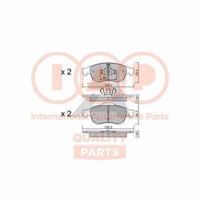 IAP 704-29010P Brake Pad Set, disc brake 70429010P