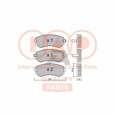IAP 704-13032P Brake Pad Set, disc brake 70413032P