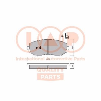 IAP 704-16057P Brake Pad Set, disc brake 70416057P