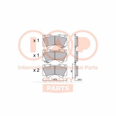 IAP 704-17210P Brake Pad Set, disc brake 70417210P