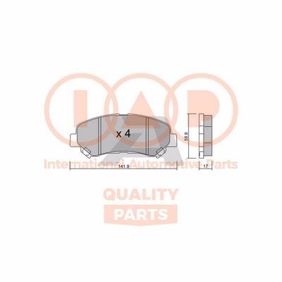 IAP 704-13102P Brake Pad Set, disc brake 70413102P