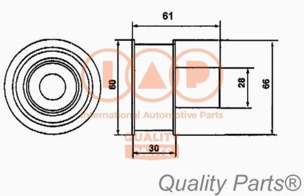 IAP 127-13086 Tensioner pulley, timing belt 12713086