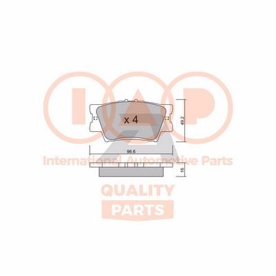 IAP 704-17059P Brake Pad Set, disc brake 70417059P