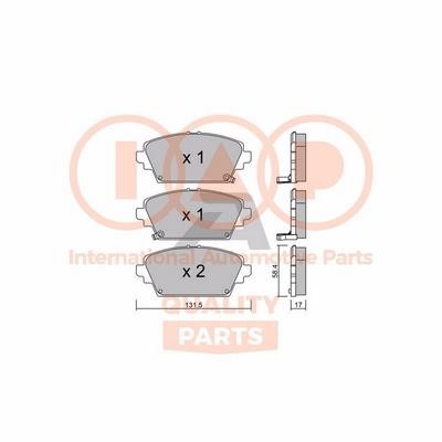IAP 704-13086P Brake Pad Set, disc brake 70413086P