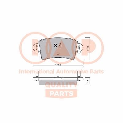 IAP 704-13161P Brake Pad Set, disc brake 70413161P