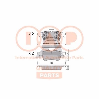 IAP 704-13180P Brake Pad Set, disc brake 70413180P
