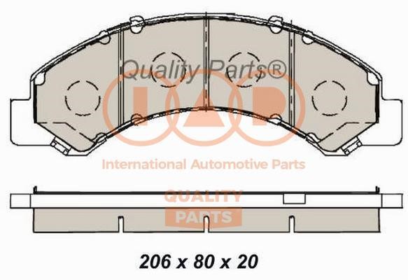 IAP 704-09093X Brake Pad Set, disc brake 70409093X