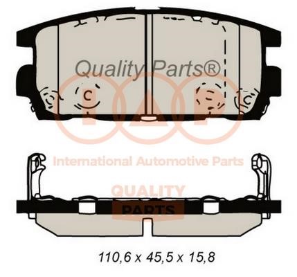 IAP 704-07082 Brake Pad Set, disc brake 70407082
