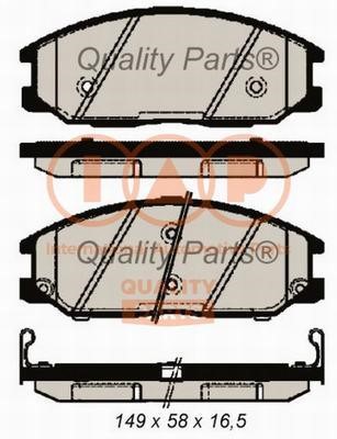 IAP 704-07085 Brake Pad Set, disc brake 70407085