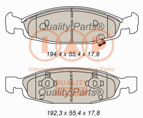 IAP 704-10044X Brake Pad Set, disc brake 70410044X
