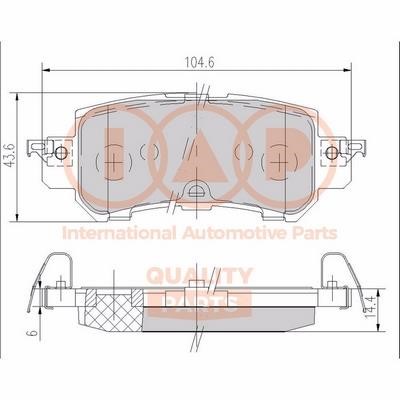 IAP 704-11111X Brake Pad Set, disc brake 70411111X