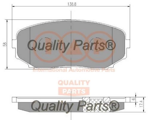 IAP 704-11100 Brake Pad Set, disc brake 70411100