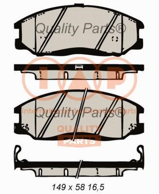 IAP 704-07036X Brake Pad Set, disc brake 70407036X