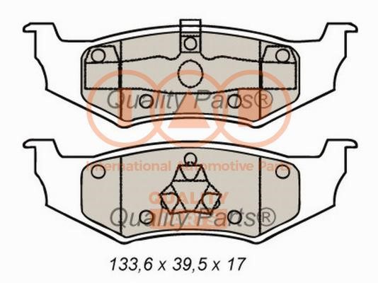 IAP 704-02061 Brake Pad Set, disc brake 70402061
