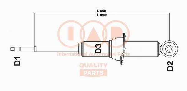 IAP 504-21083 Front right gas oil shock absorber 50421083