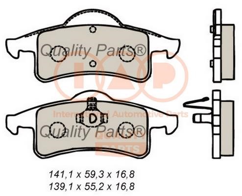 IAP 704-10045 Brake Pad Set, disc brake 70410045