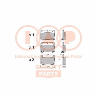 IAP 704-12025P Brake Pad Set, disc brake 70412025P