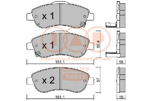 IAP 704-06065P Brake Pad Set, disc brake 70406065P