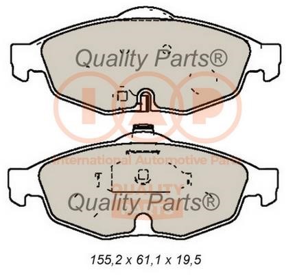 IAP 704-02042 Brake Pad Set, disc brake 70402042