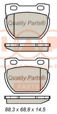 IAP 704-14041 Brake Pad Set, disc brake 70414041