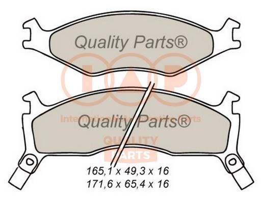 IAP 704-21020 Brake Pad Set, disc brake 70421020