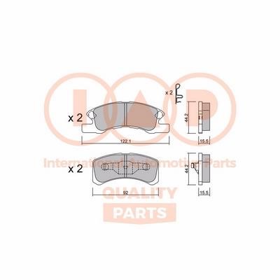 IAP 704-03110P Brake Pad Set, disc brake 70403110P