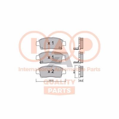 IAP 704-17000P Brake Pad Set, disc brake 70417000P