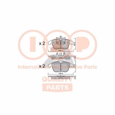 IAP 704-14072P Brake Pad Set, disc brake 70414072P