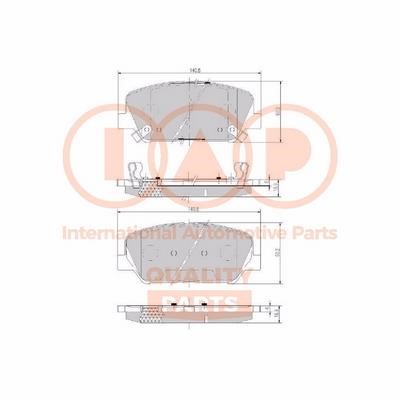 IAP 704-07101X Brake Pad Set, disc brake 70407101X