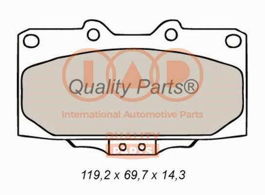 IAP 704-15040 Brake Pad Set, disc brake 70415040