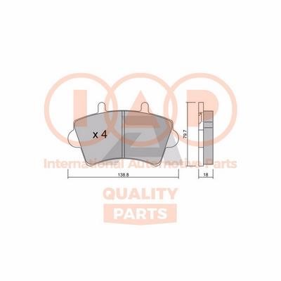 IAP 704-13160P Brake Pad Set, disc brake 70413160P