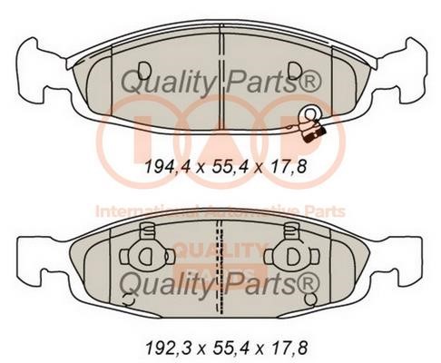 IAP 704-10044 Brake Pad Set, disc brake 70410044