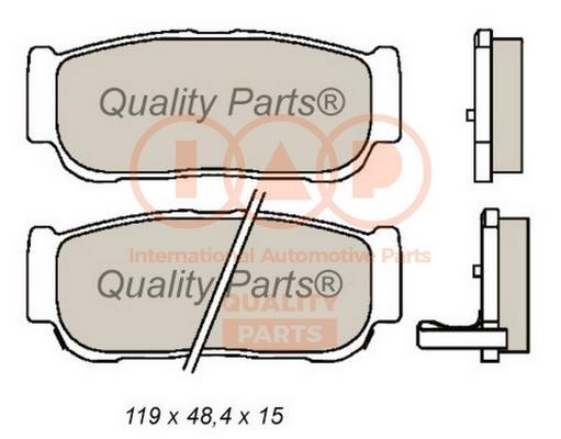IAP 704-18041 Brake Pad Set, disc brake 70418041