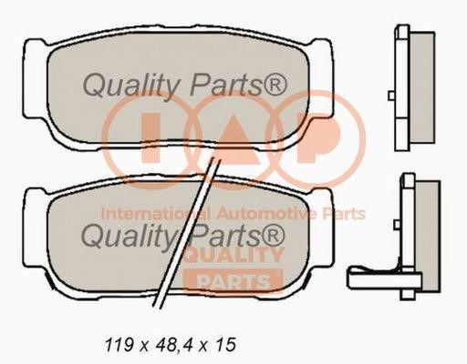 IAP 704-18041X Brake Pad Set, disc brake 70418041X