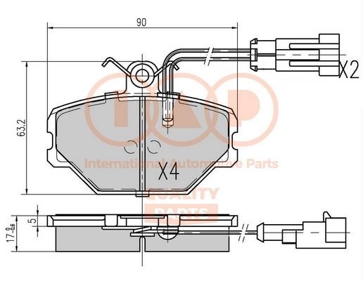 IAP 704-20002 Brake Pad Set, disc brake 70420002