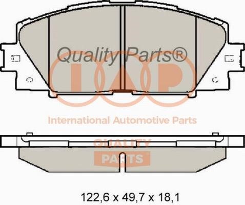 IAP 704-17007X Brake Pad Set, disc brake 70417007X