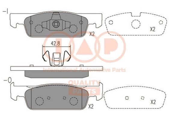 IAP 704-00101 Brake Pad Set, disc brake 70400101