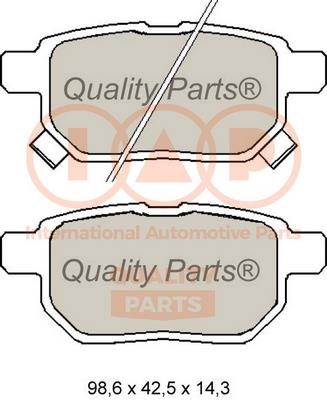 IAP 704-17008 Brake Pad Set, disc brake 70417008