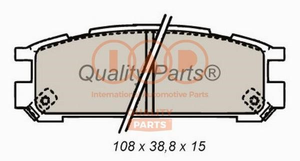 IAP 704-15043X Brake Pad Set, disc brake 70415043X