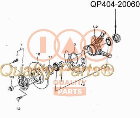 IAP 404-20060 Shaft Seal, wheel hub 40420060
