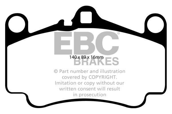 EBC DP81515RP1 Brake Pad Set, disc brake DP81515RP1