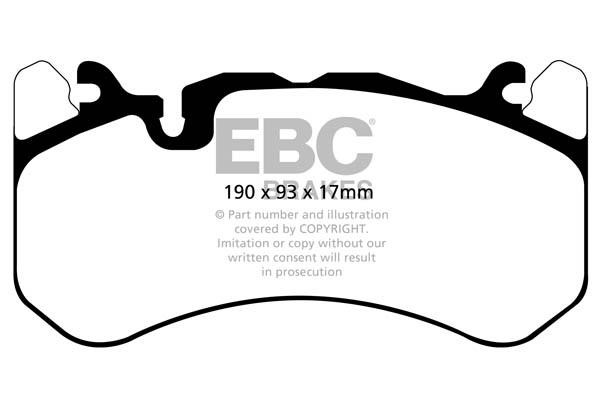 EBC DP42081R Brake Pad Set, disc brake DP42081R