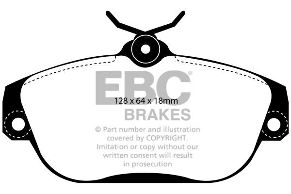 Disc brake pad set Volvo 960: DP21095 EBC Brake pad set