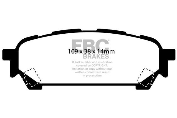 EBC DP31687C Brake Pad Set, disc brake DP31687C