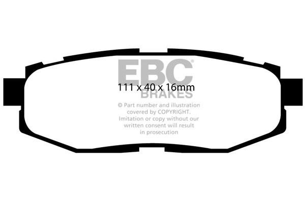 EBC DP21758 Brake Pad Set, disc brake DP21758