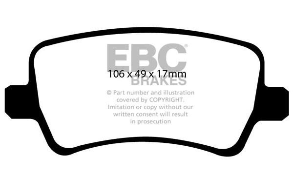 EBC DP41934R Brake Pad Set, disc brake DP41934R